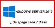 windows server 2019 se apaga cada 7 dias